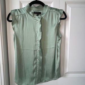 Beautiful Sleeveless Sage Blouse